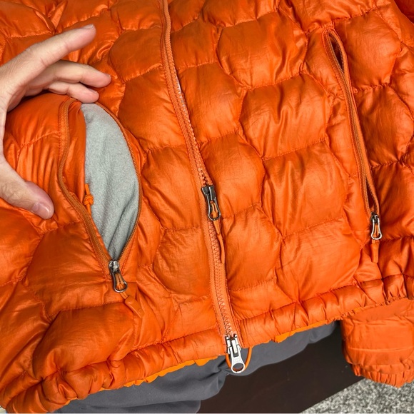 Marmot Orange Puffer Jacket 800 Fill Goose Down women’s small - Picture 5 of 7